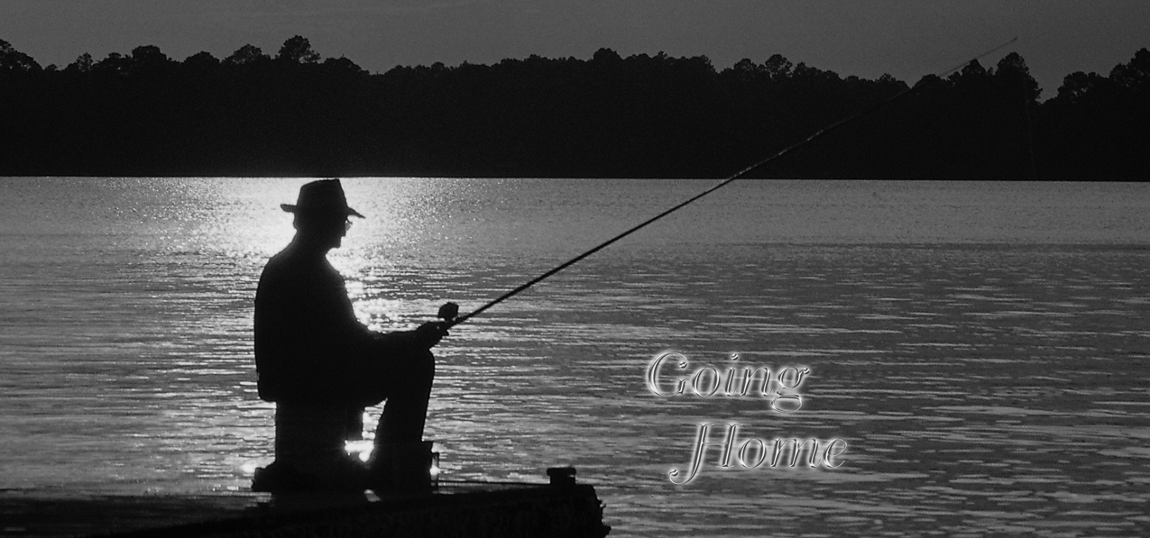 Going Home (Fishing on Dock) Pewter PROOF